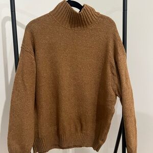 American Eagle Outfitters Tan Turtleneck Sweater